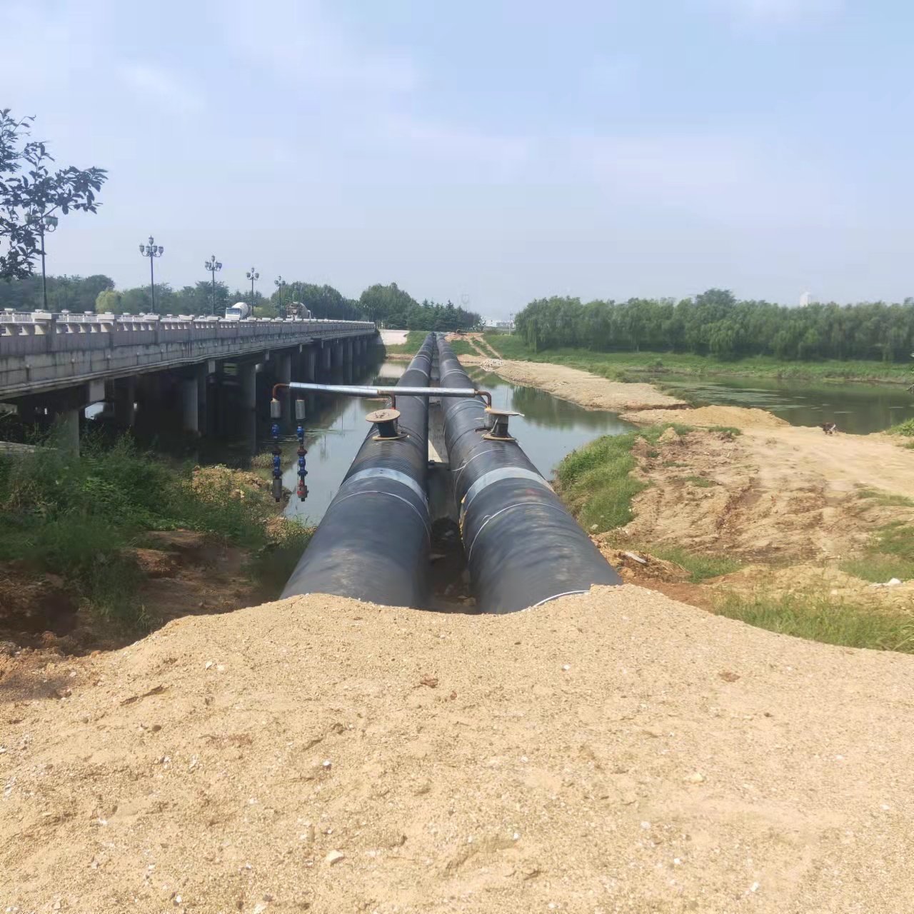 渝北长距离输油管道清洗